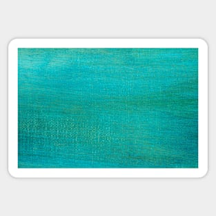 Painted green canvas background texture. Sticker